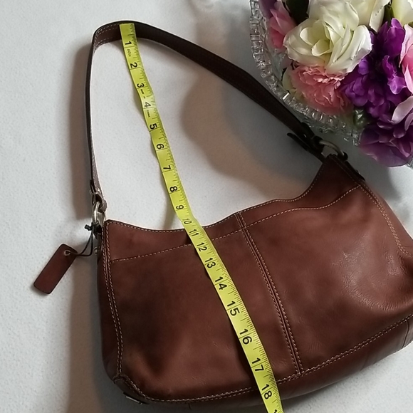 Liz Claiborne Vintage Brown Genuine Leather Bag - Picture 16 of 16